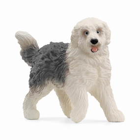 Schleich Farm World 13968 Old English Sheepdog Figurine for Age 3 & Up