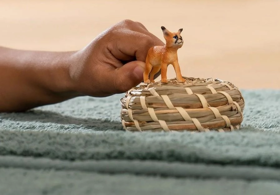 Schleich Wild Life 14868 Caracal Baby Cub Toy Figurine for Ages 3 & Up