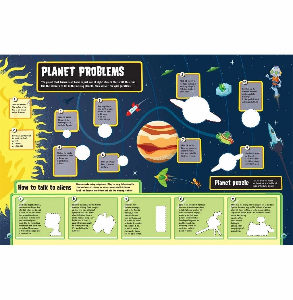 Science Lab (An Alien Activity Book) : Sticker and Activity Book : For 3 to 6 Year Old Kids Igloo Books