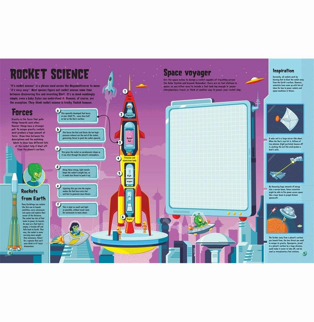 Science Lab (An Alien Activity Book) : Sticker and Activity Book : For 3 to 6 Year Old Kids Igloo Books