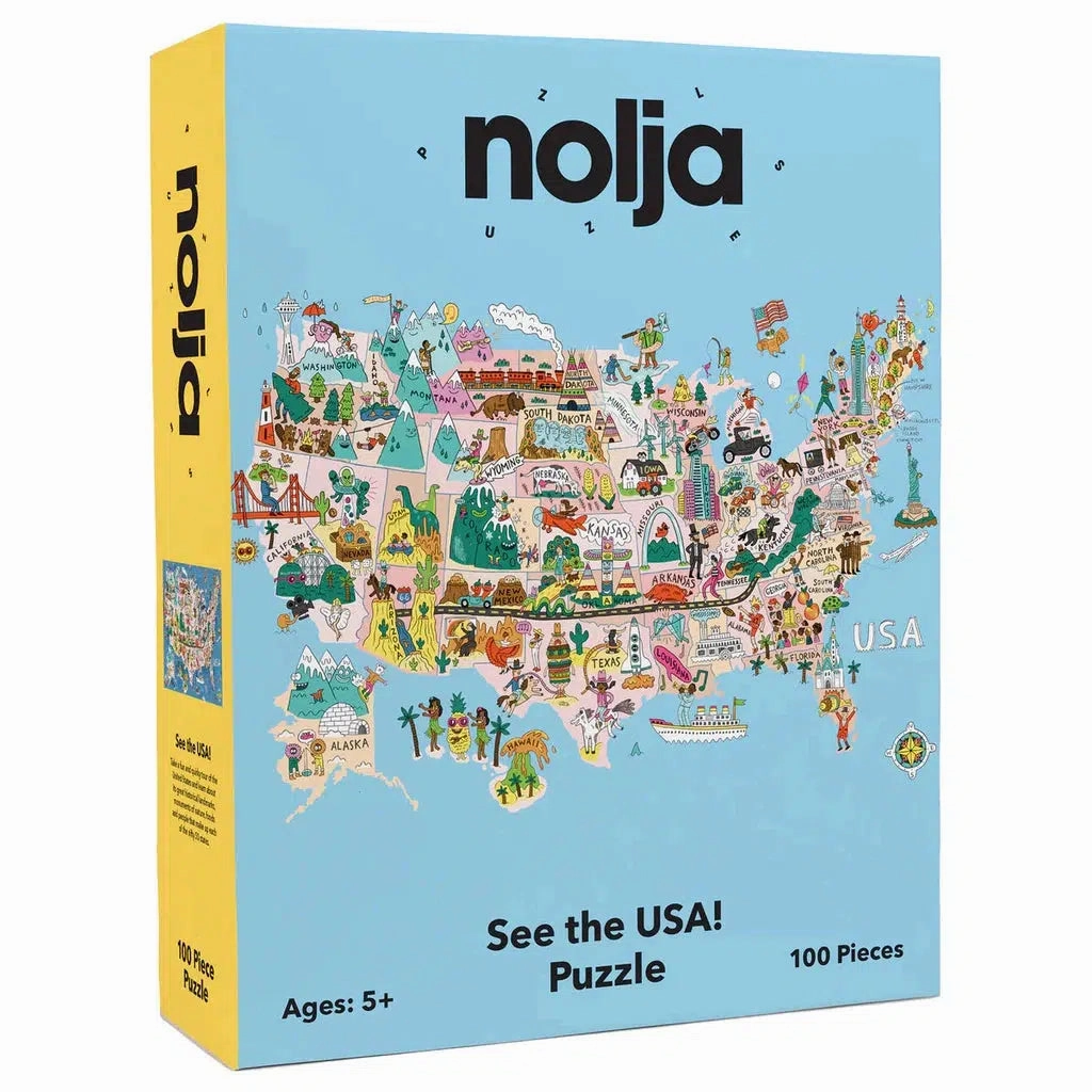 See the USA 100pc Puzzle Nolja