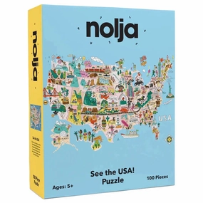 See the USA 100pc Puzzle Nolja