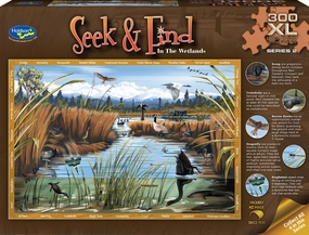 SEEK & FIND 300XL PIECE PUZZLE SERIES 2 IN THE WETLANDS