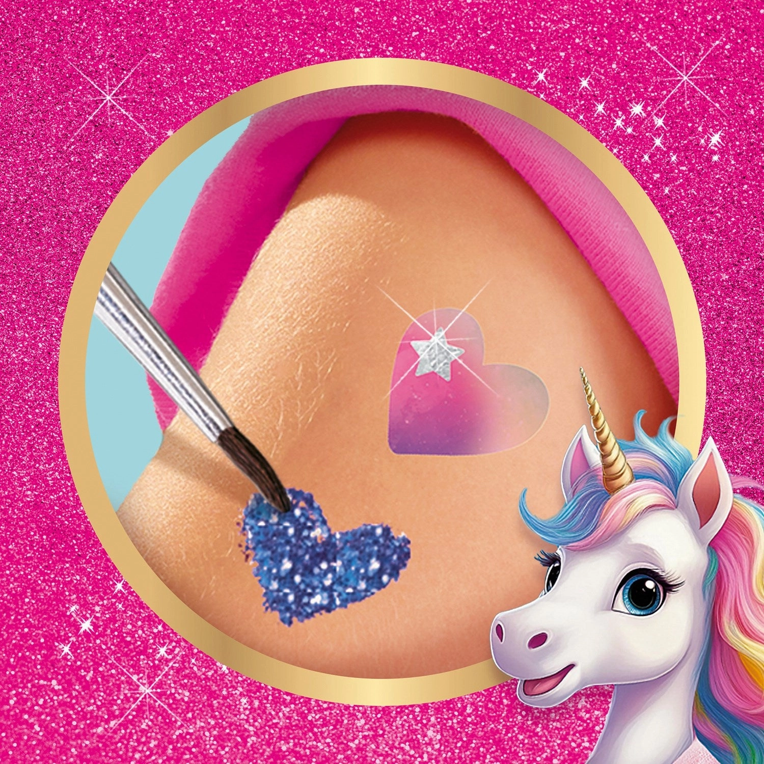 SES Creative Tattoos And Glitter Unicorn