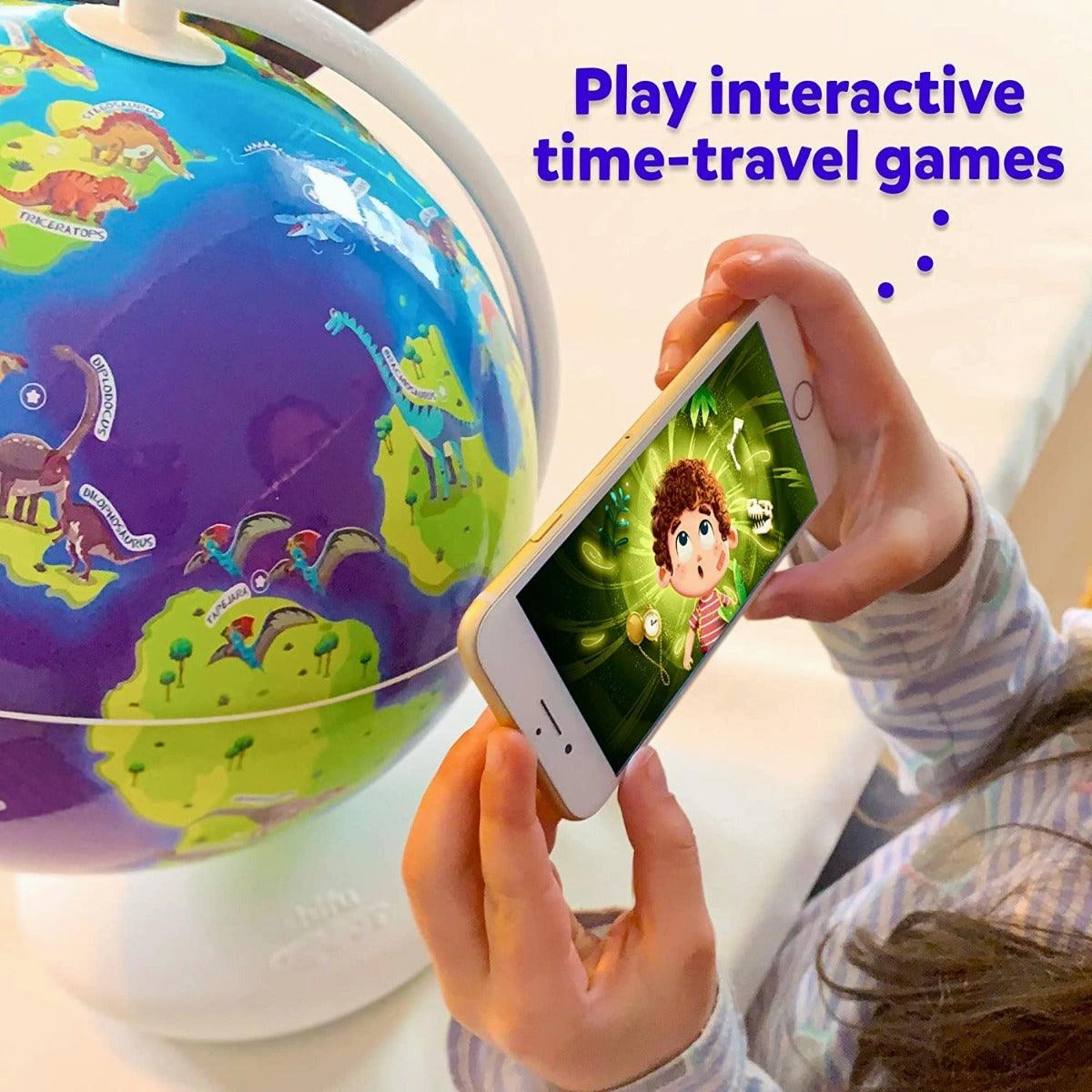 Shifu Orboot Dinos - Interactive AR World of Dinosaurs Globe for Kids Ages 4-10 Years (App Based Globe, Device Not Included)