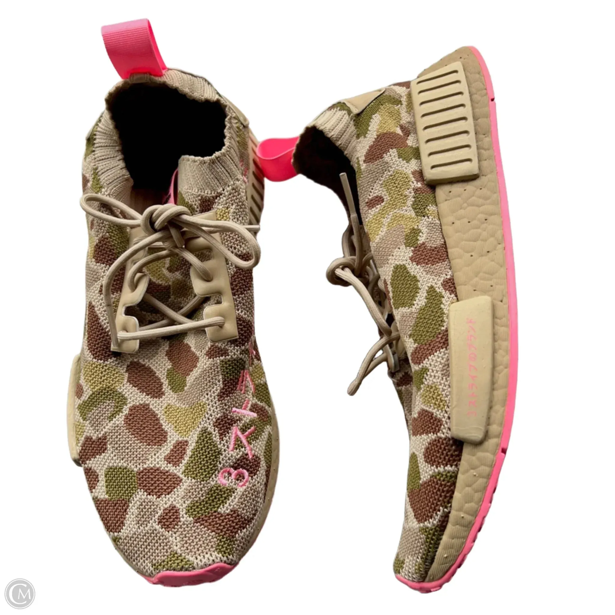 Shoes Sneakers By Adidas In Camouflage Print, Size: 9