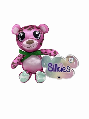 Silkies Traditional Plush 13cm Pink Leopard