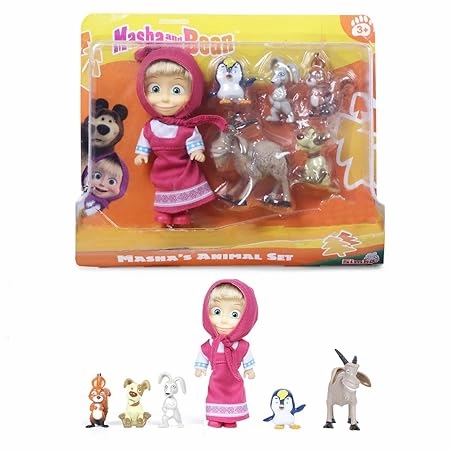 Simba Masha and The Bear Masha`s Animal Set For Ages 3 