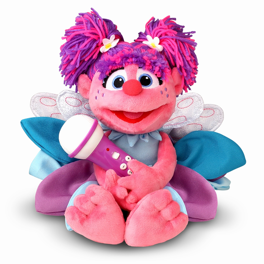 Singing Machine Sesame Street Karaoke Plush with built-in mic, Abby Cadabby