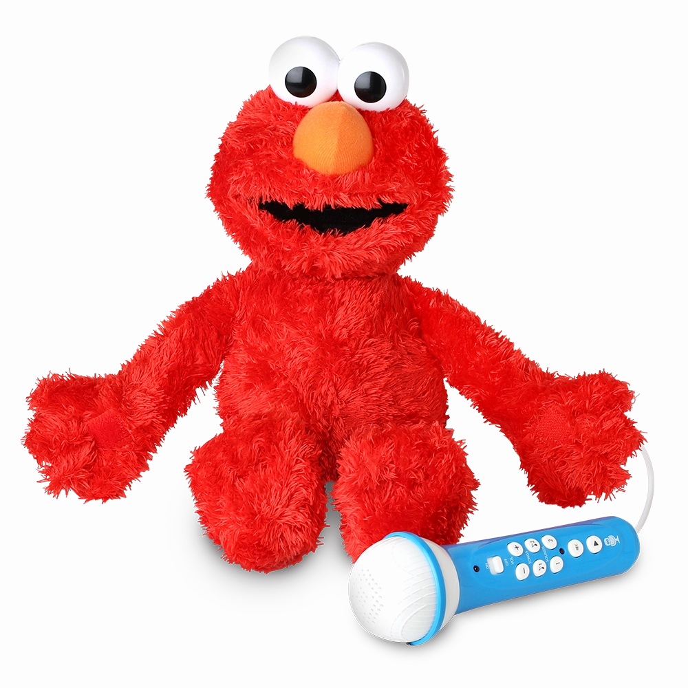 Singing Machine Sesame Street Karaoke Plush with built-in mic, Elmo