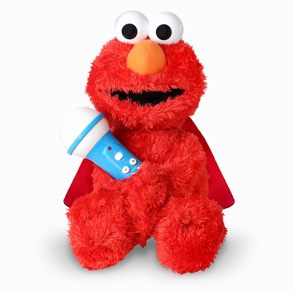 Singing Machine Sesame Street Karaoke Plush with built-in mic, Elmo