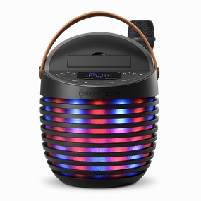 Singing Machine SingCast One - Video Casting Karaoke System with Bluetooth, Light Show & Voice Changing Effects