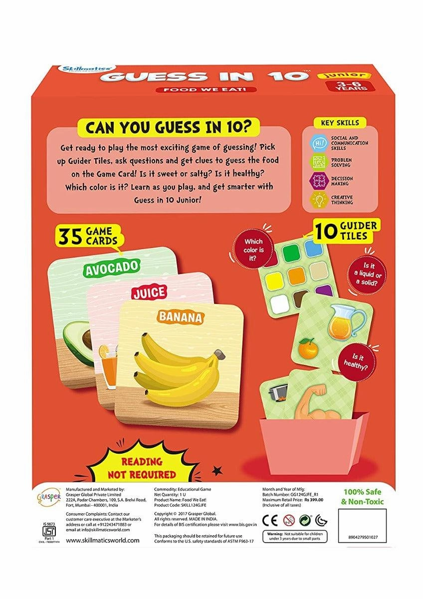 Skillmatics Guess in 10 Junior Food We Eat!