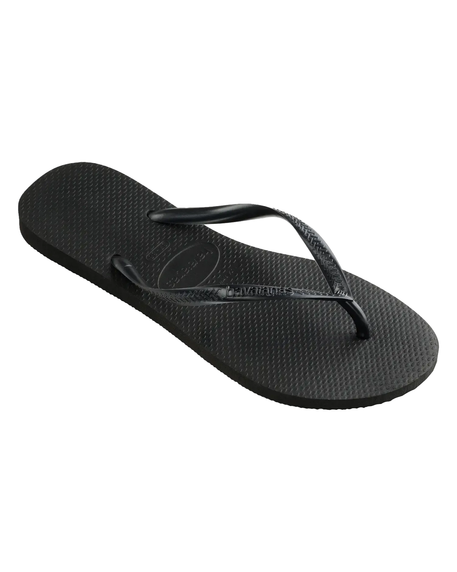 Slim Flip Flops in Black