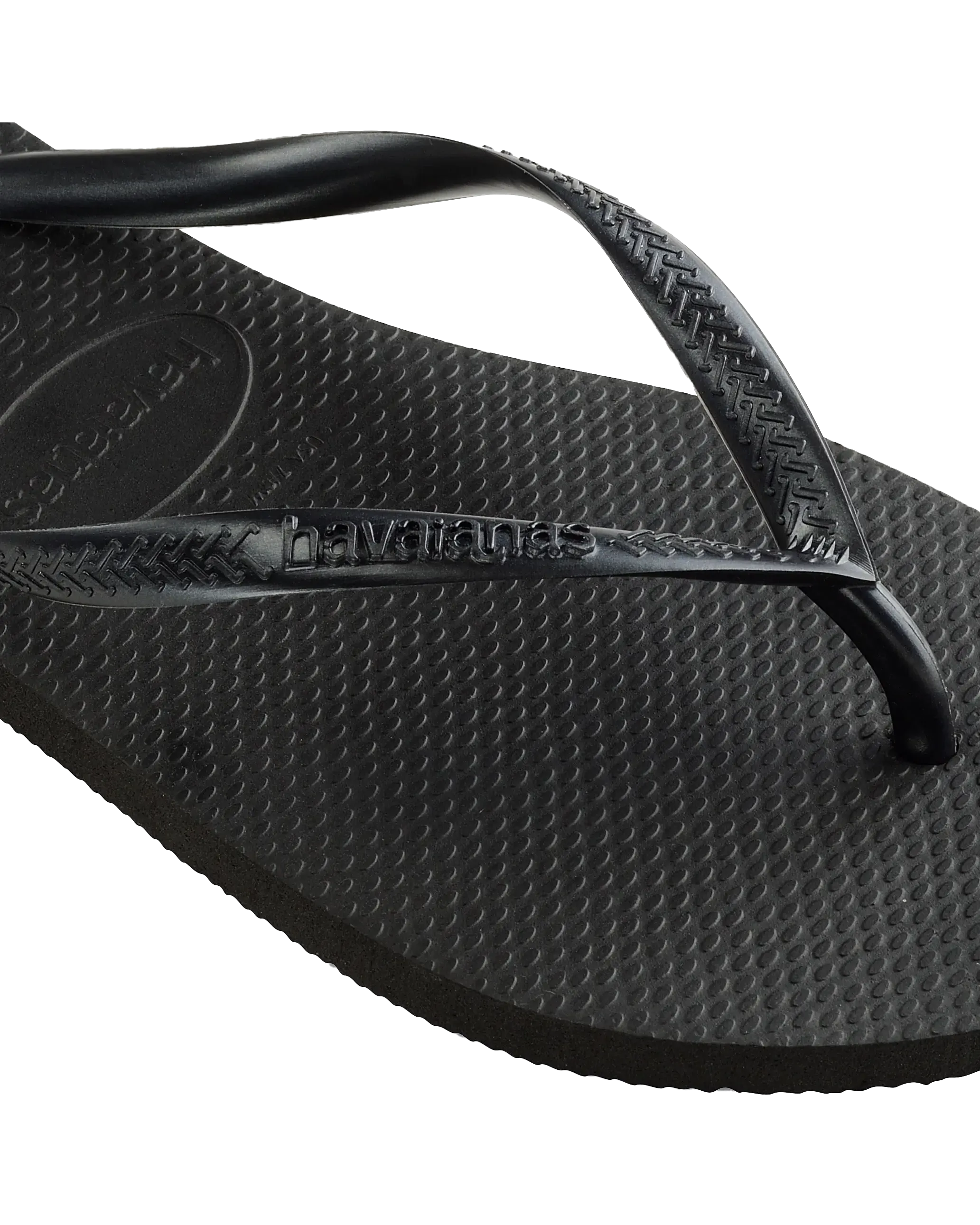 Slim Flip Flops in Black