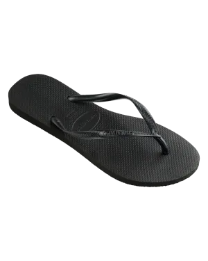 Slim Flip Flops in Black