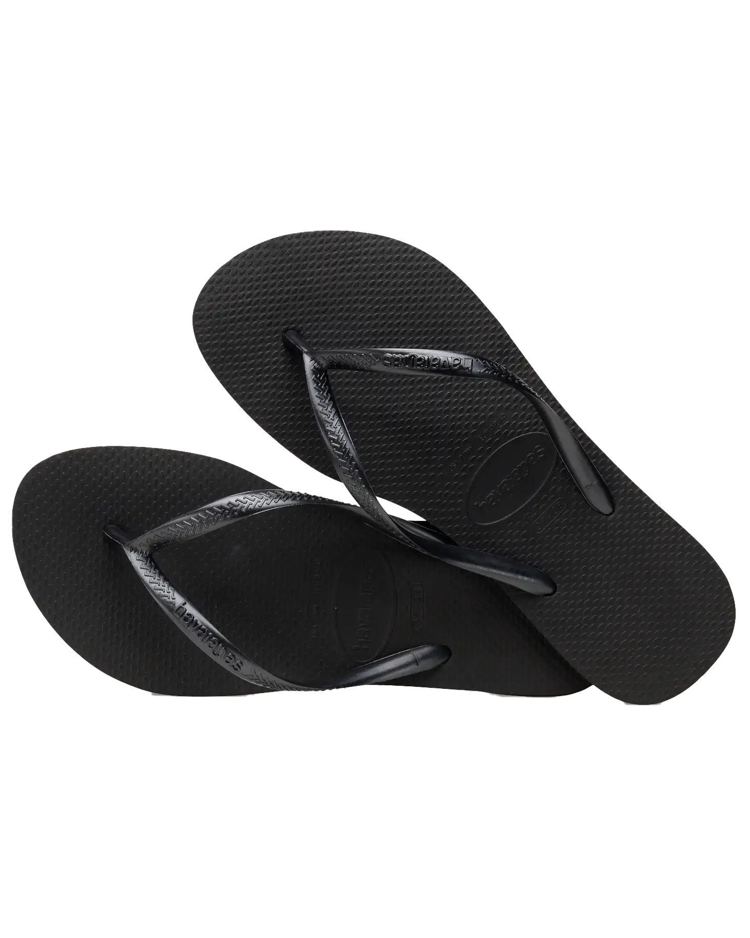 Slim Flip Flops in Black