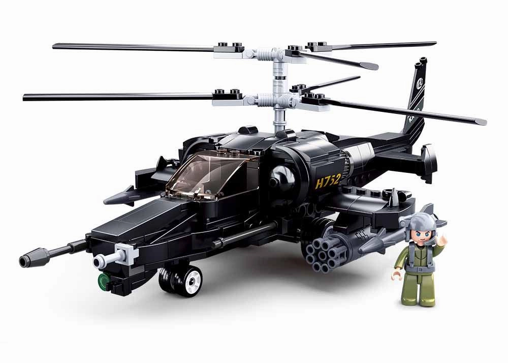 Sluban Ka-50 Black Shark Combat Helicopter Building Blocks For Ages 6 