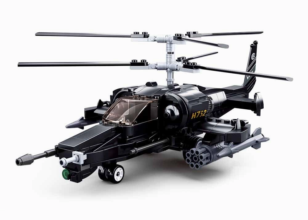 Sluban Ka-50 Black Shark Combat Helicopter Building Blocks For Ages 6 