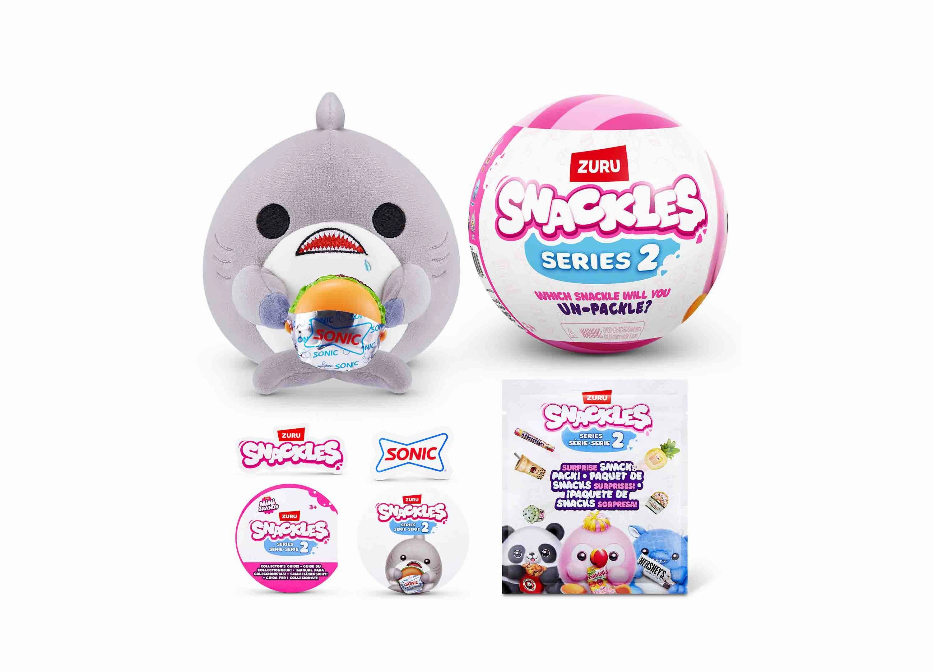 Snackles Series 2 Mystery 5-inch Capsule Plush Toy