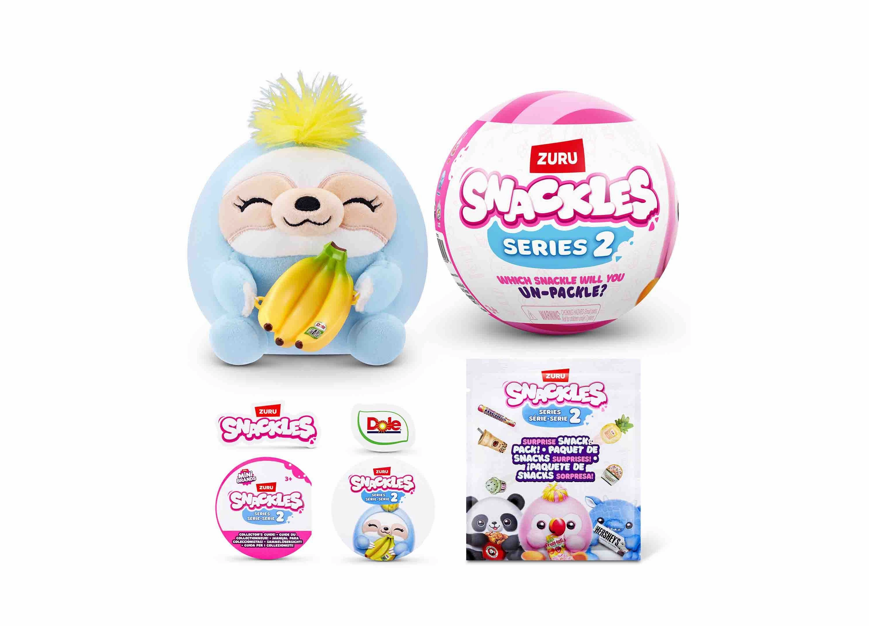 Snackles Series 2 Mystery 5-inch Capsule Plush Toy
