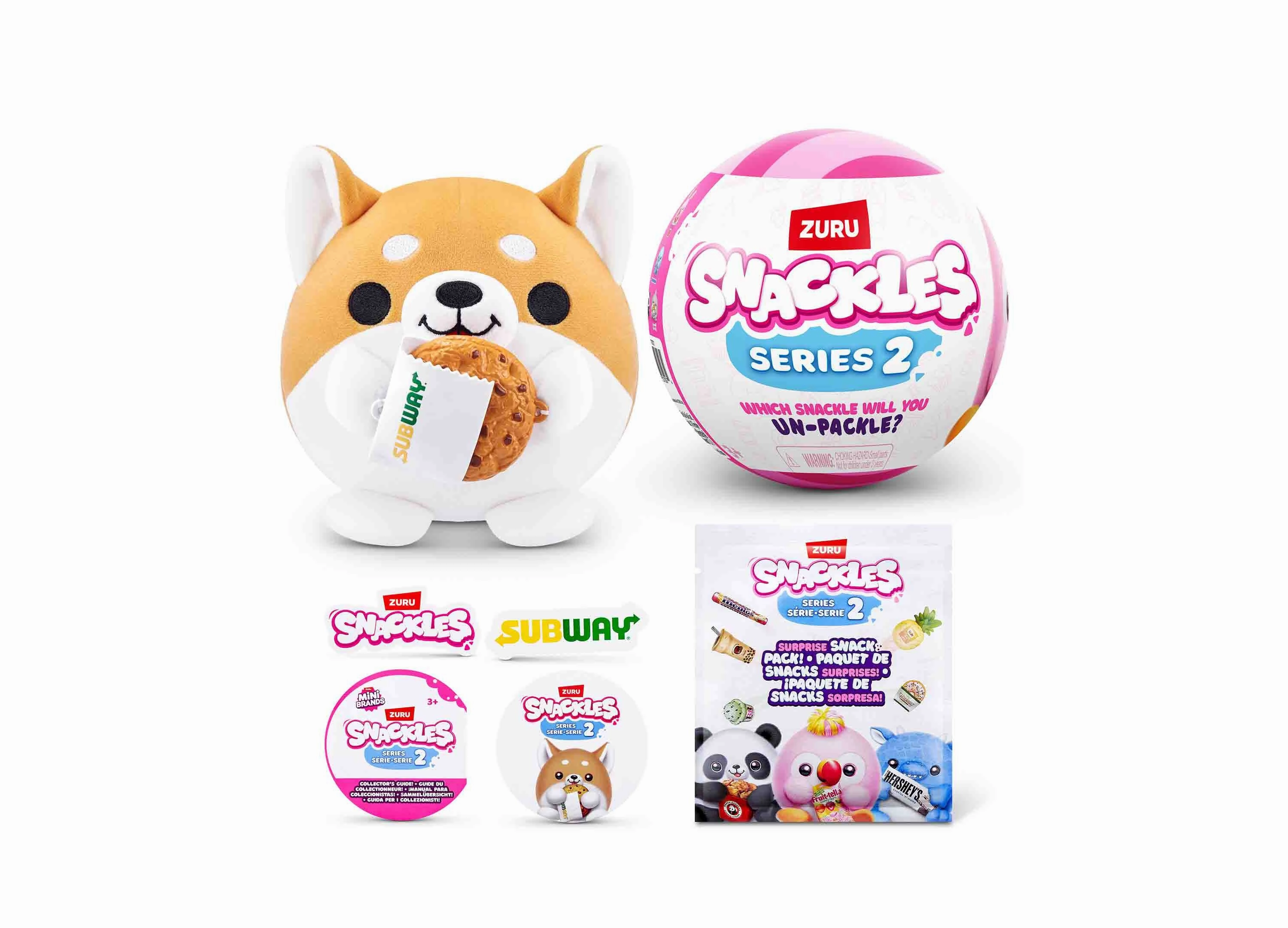 Snackles Series 2 Mystery 5-inch Capsule Plush Toy