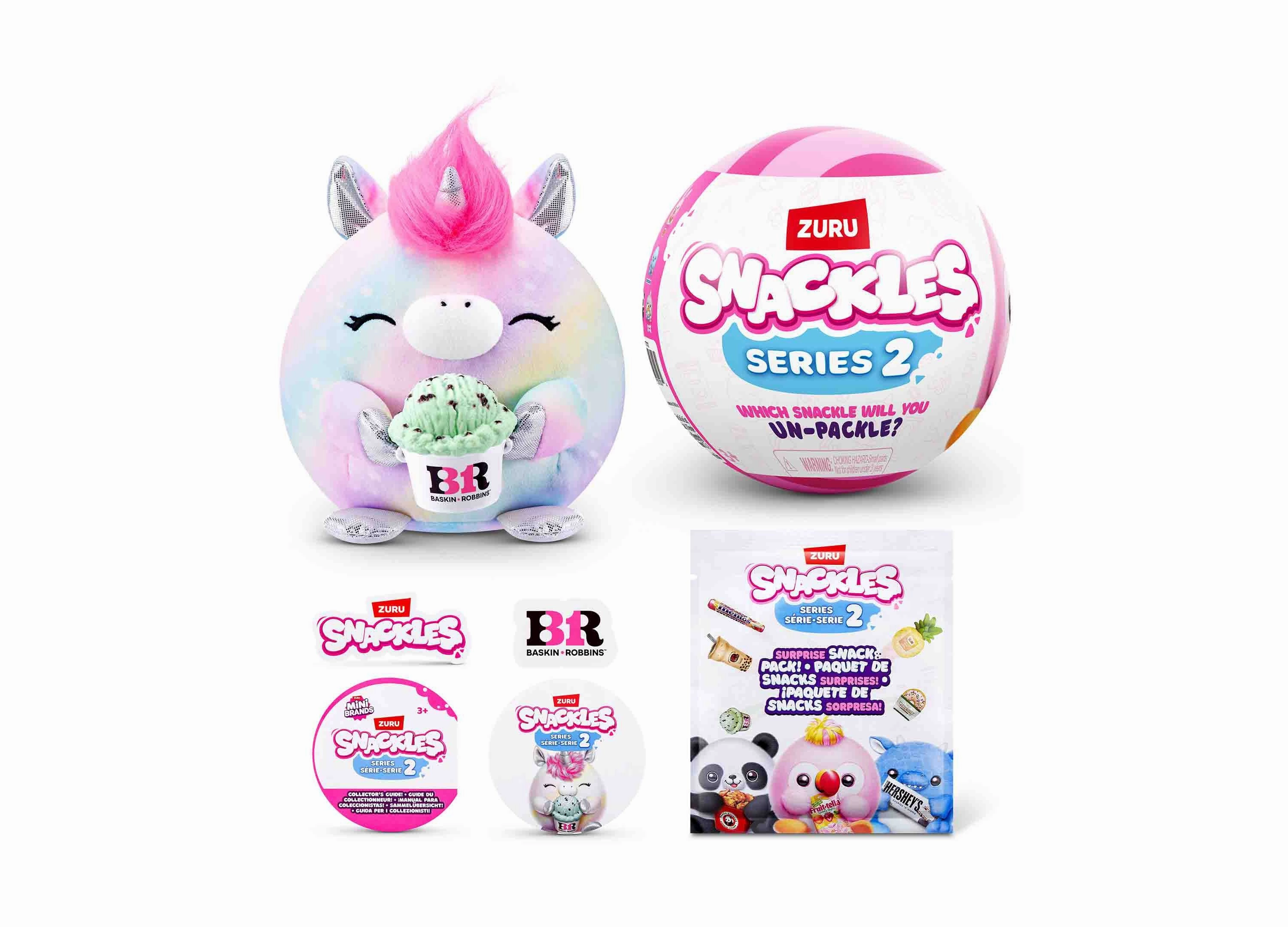 Snackles Series 2 Mystery 5-inch Capsule Plush Toy