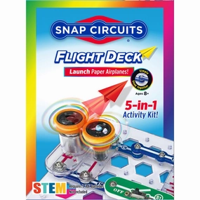 Snap Circuits Flight Deck - 6-in-1 STEM Activity Kit for Kids Ages 8 