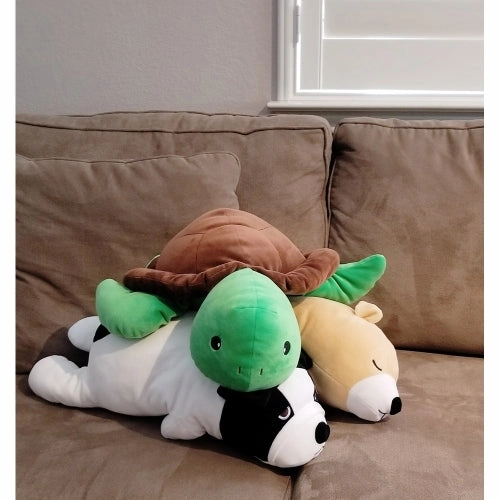 Snoozimals 20 inch Ultra-Soft Toby the Turtle Plush - Green/Brown