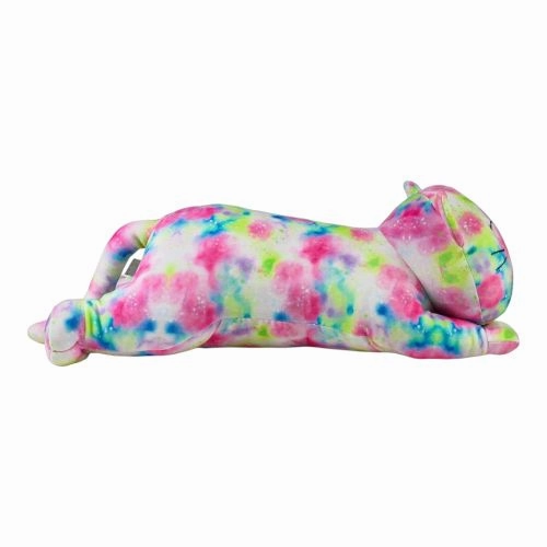 Snoozimals Plush 20 Inch Tie-Dye Kitty - Colorful Cuddles