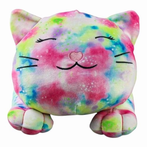 Snoozimals Plush 20 Inch Tie-Dye Kitty - Colorful Cuddles