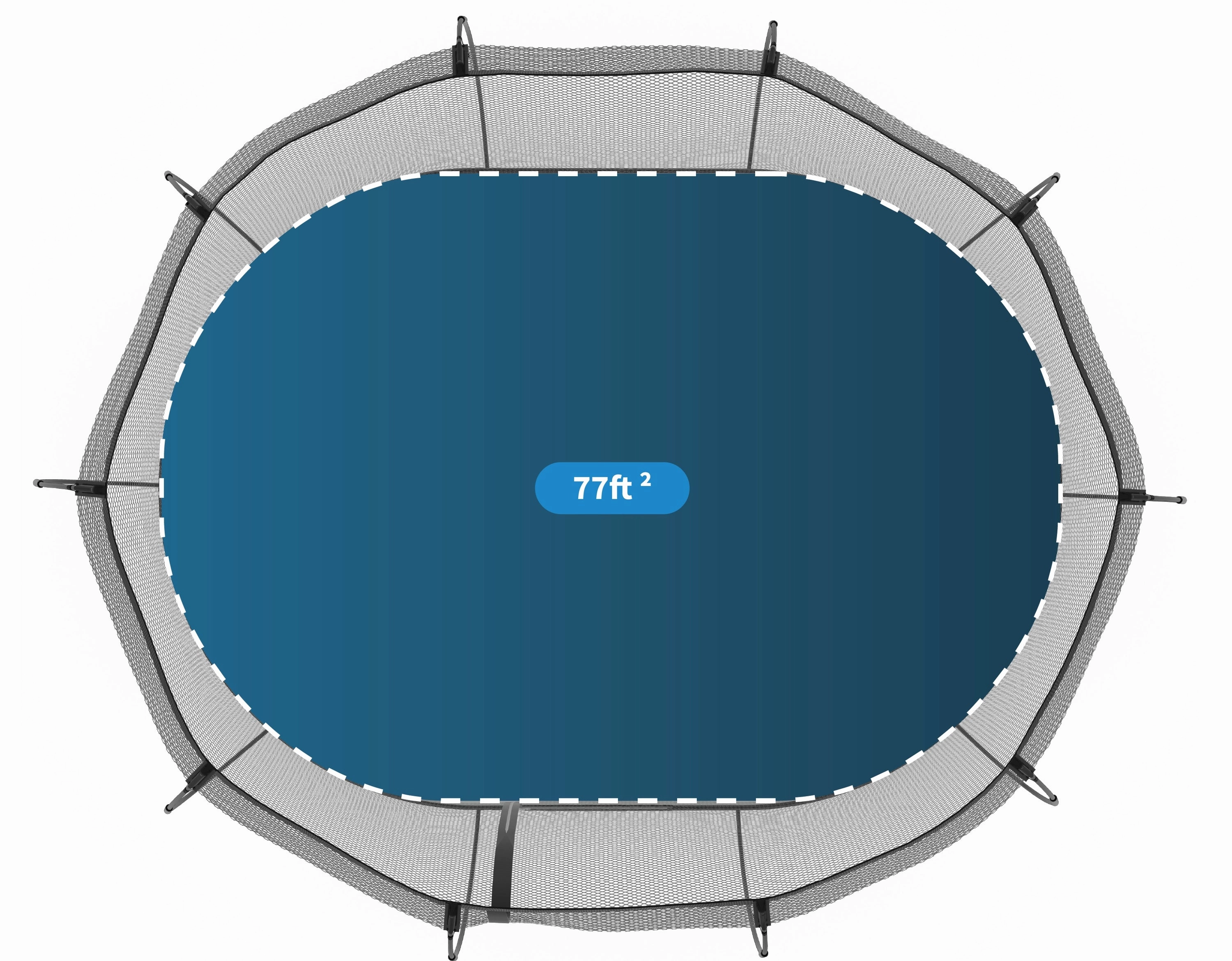 Springfree Medium Oval Trampoline With Enclosure - Outdoor Trampoline Activity Toy