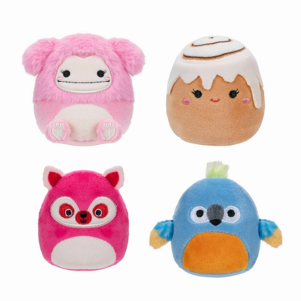 Squishmallow Micromallow 2.5 Inch 4 Plush Pack