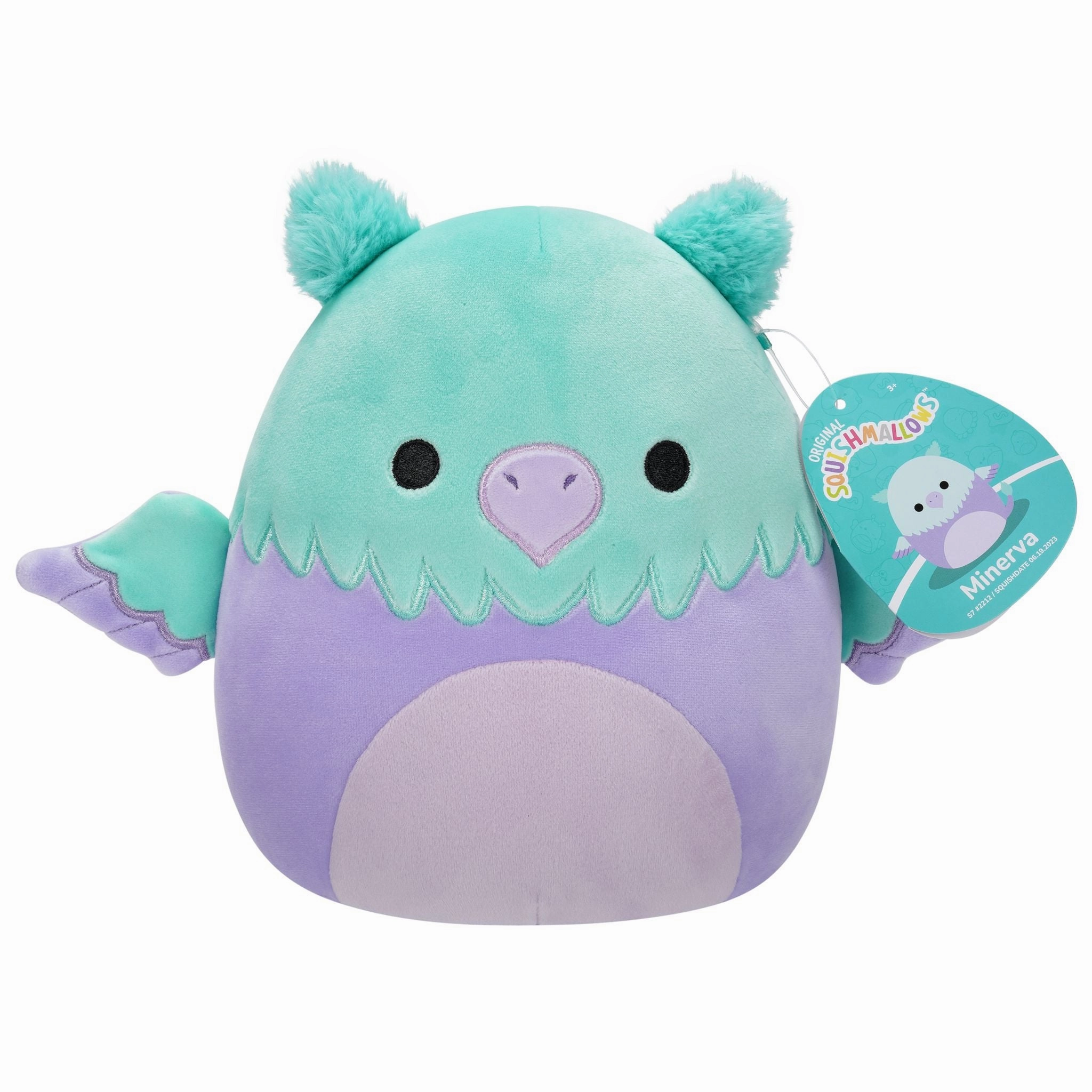 Squishmallows 12 Inch Plush Minerva Aqua And Purple Griffon