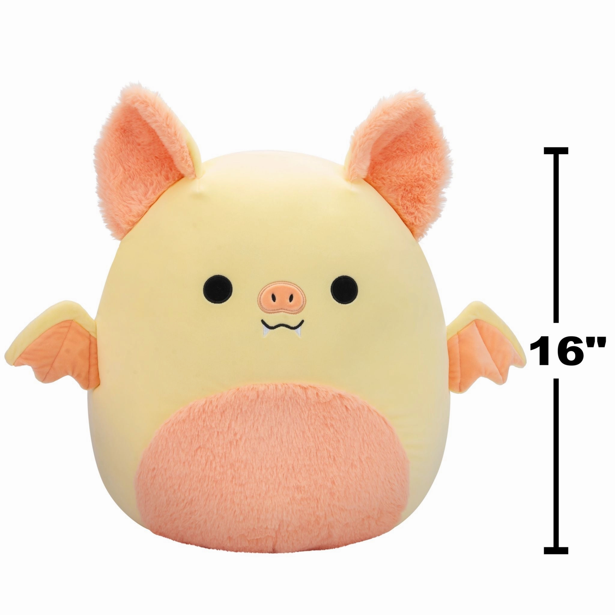 Squishmallows 16 Inch Plush Meghan The Cream And Pink Bat