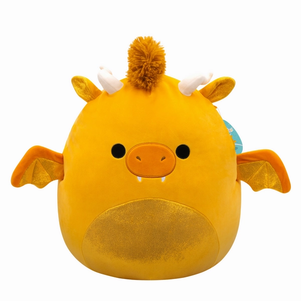 Squishmallows 16 Inch S20 Mister Gold Dragon With Sparkle Belly