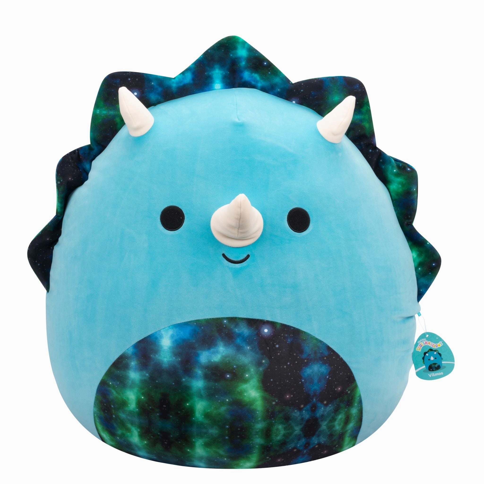 Squishmallows 24 Inch Plush Vilmos Blue Triceratops