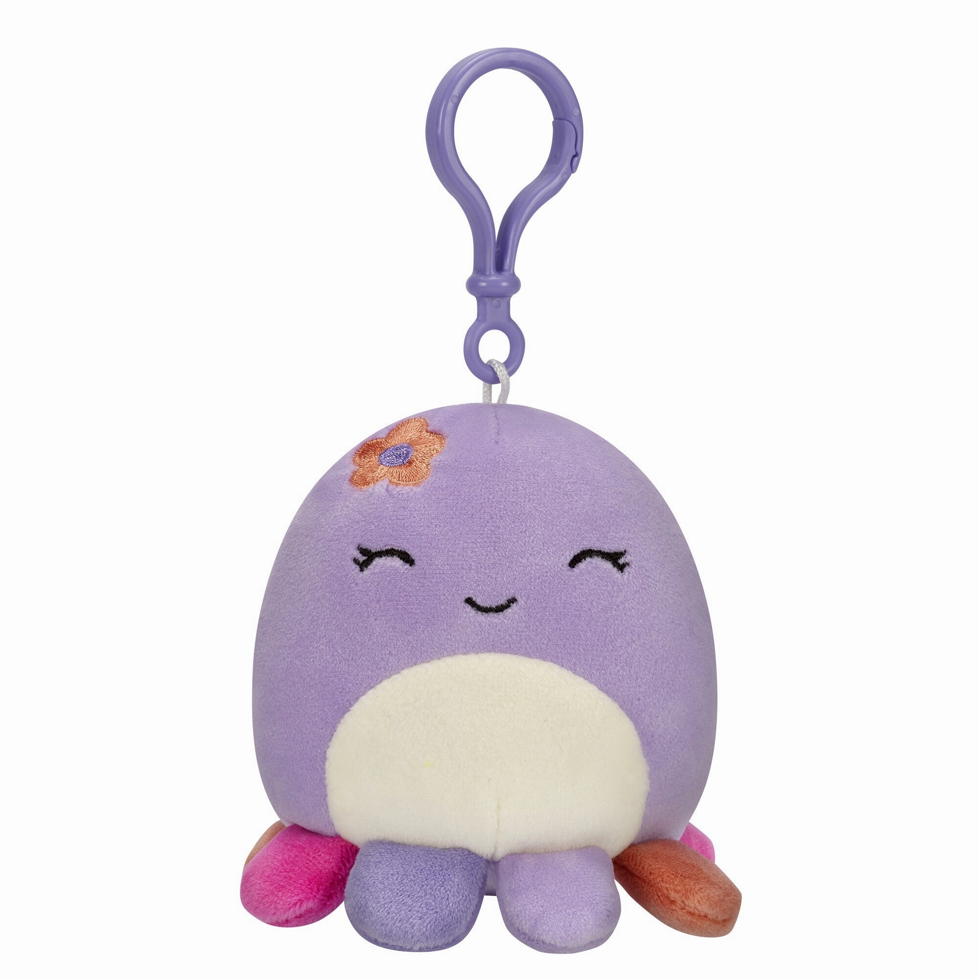 Squishmallows 3.5 Inch Plush Clip-On Beula The Octopus
