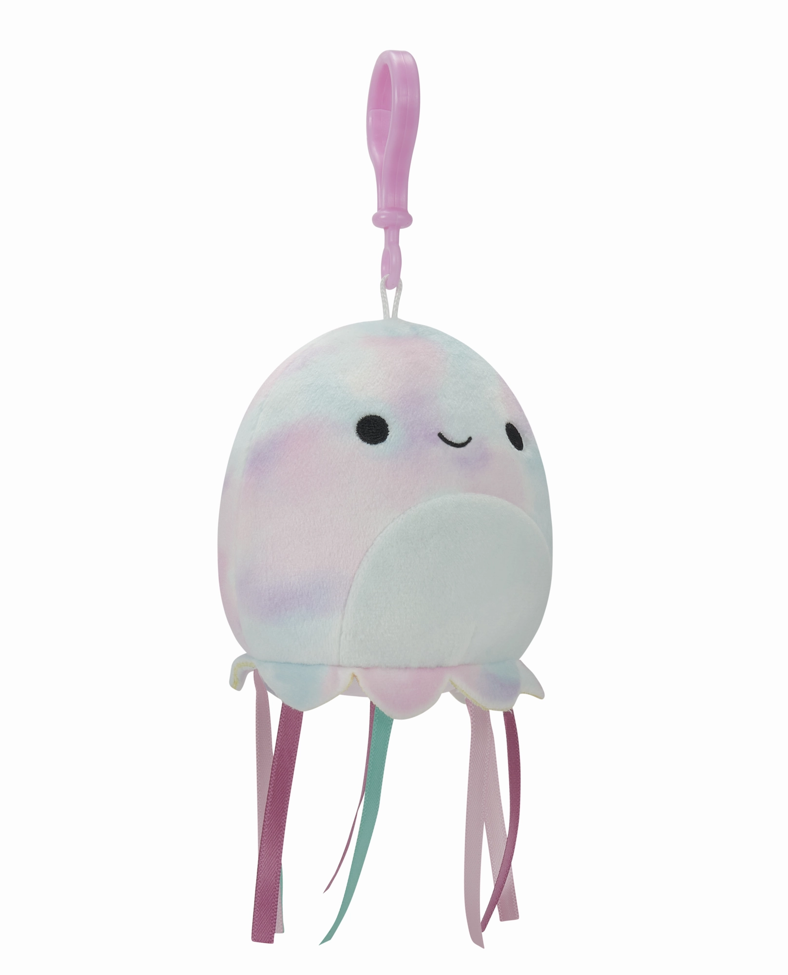 Squishmallows 3.5 Inch Plush Clip-On Krisa The Pink & Blue Tye-Dye Jellyfish