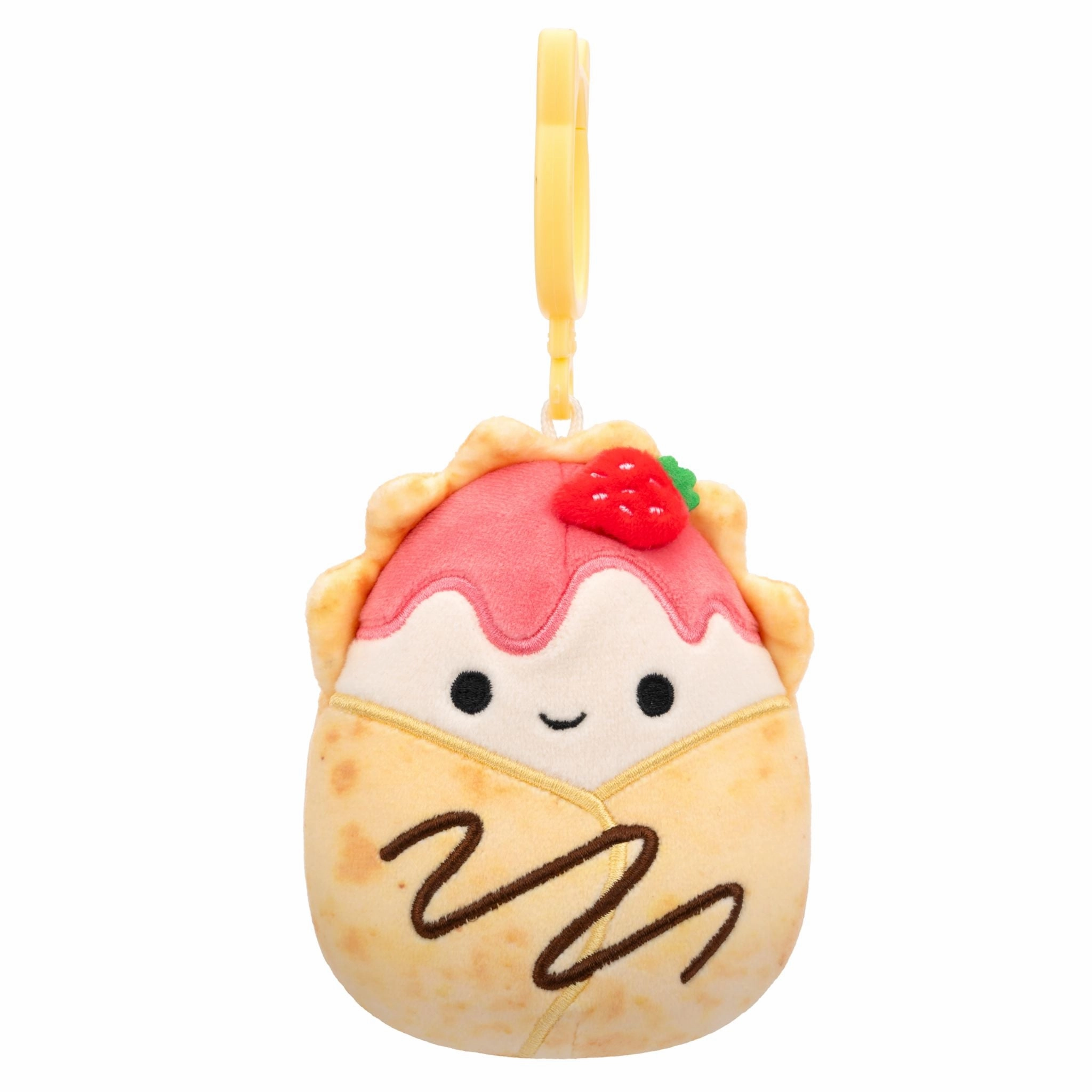 Squishmallows 3.5 Inch Plush Clip-On S20 Gasten Strawberry Crepe