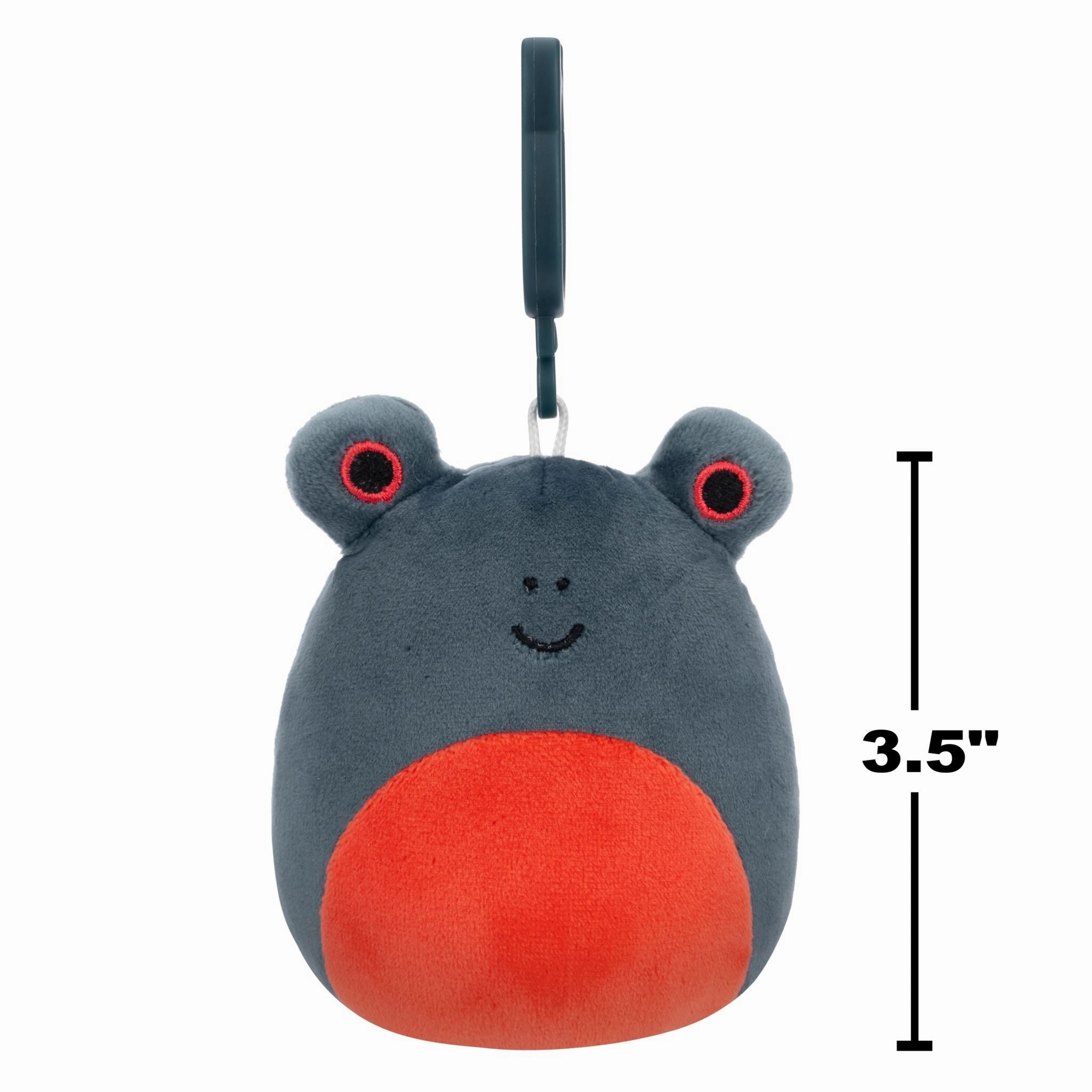 Squishmallows 3.5 Inch Plush Clip-On S20 Jameel Dark Blue Frog