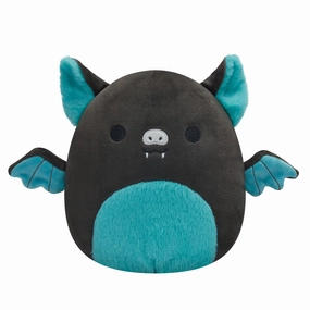Squishmallows 7.5 Inch Plush Aldous The Teal And Black Fruit Bat