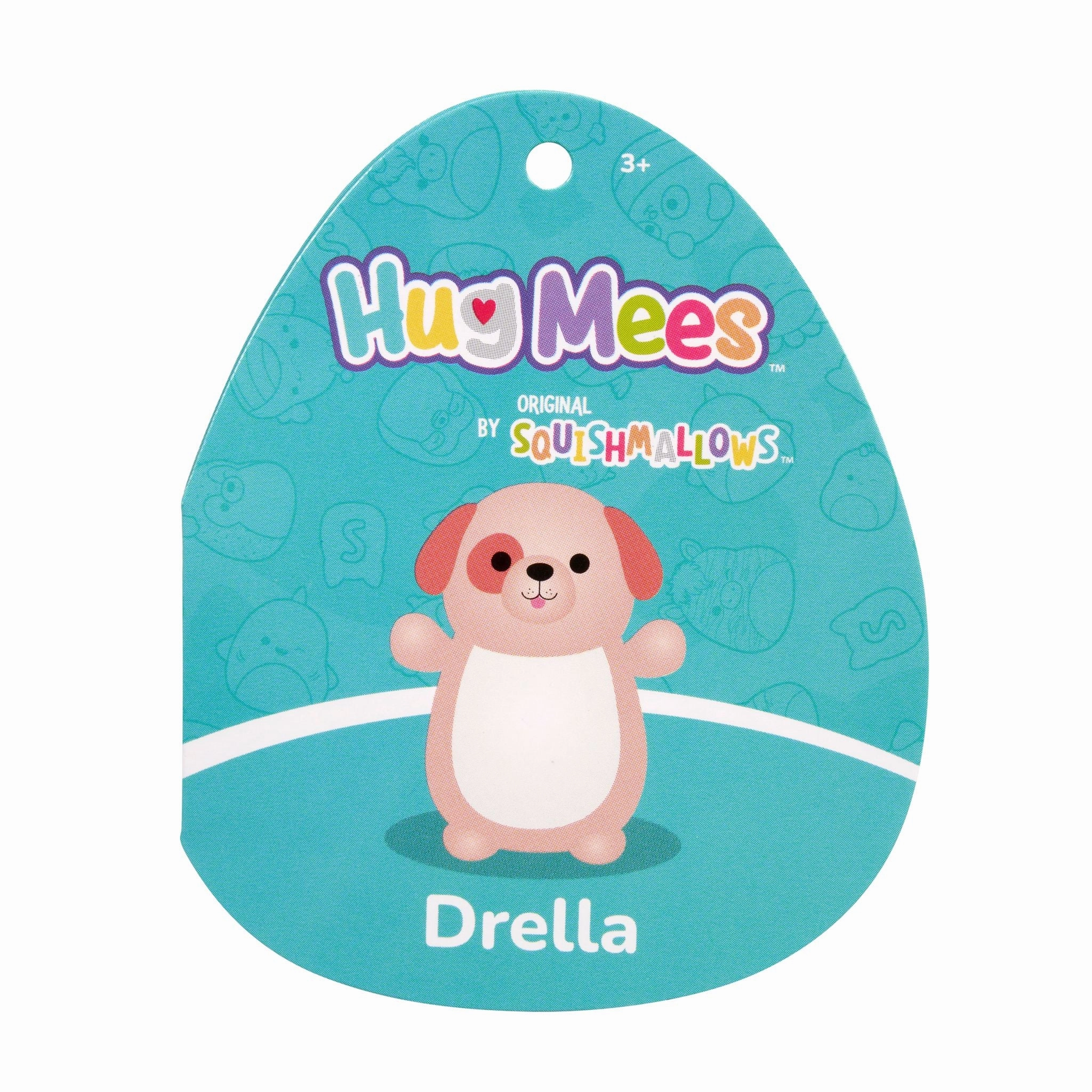 Squishmallows Hugmees 10 Inch Plush Drella Peach Dog