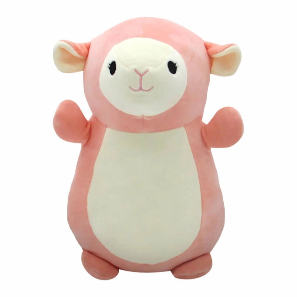 Squishmallows Hugmees Squad 14 Inch Plush Elsa The Pink Lamb