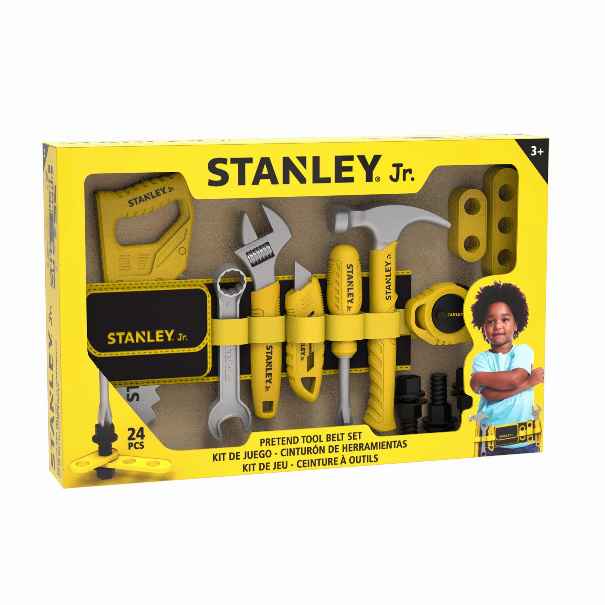 Stanley Jr. 24 Piece Pretend Play Tool Belt Set