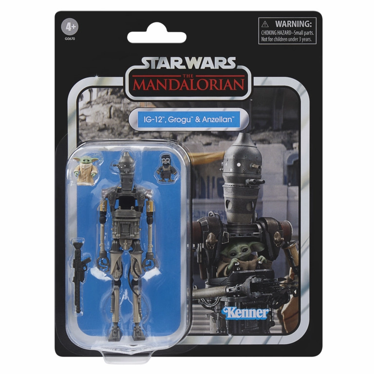 Star Wars Vintage Deluxe Grogu and Anzellan