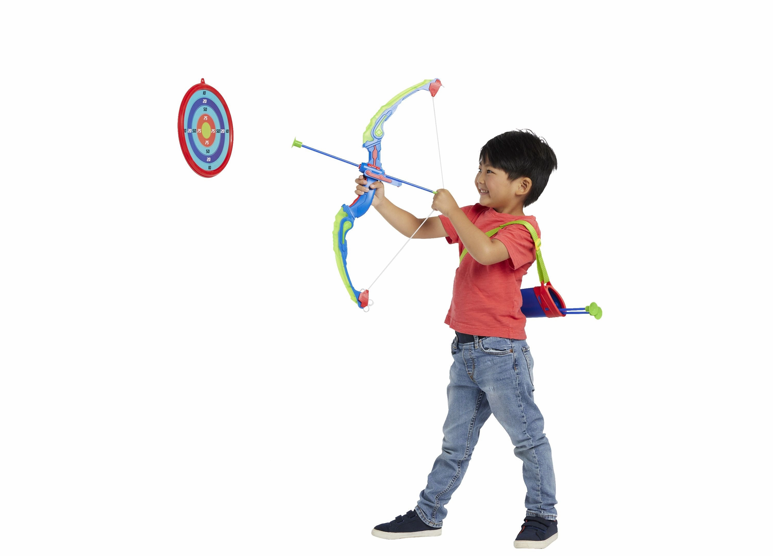 Stats Illuminated Archery Set for Kids with Target and Suction Cup Arrows