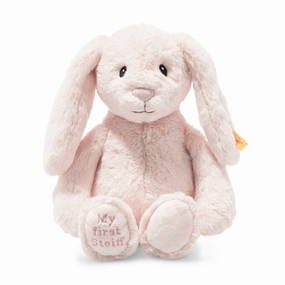 Steiff 26cm Pink My First Steiff Hoppie Rabbit Toy Suitable from Birth