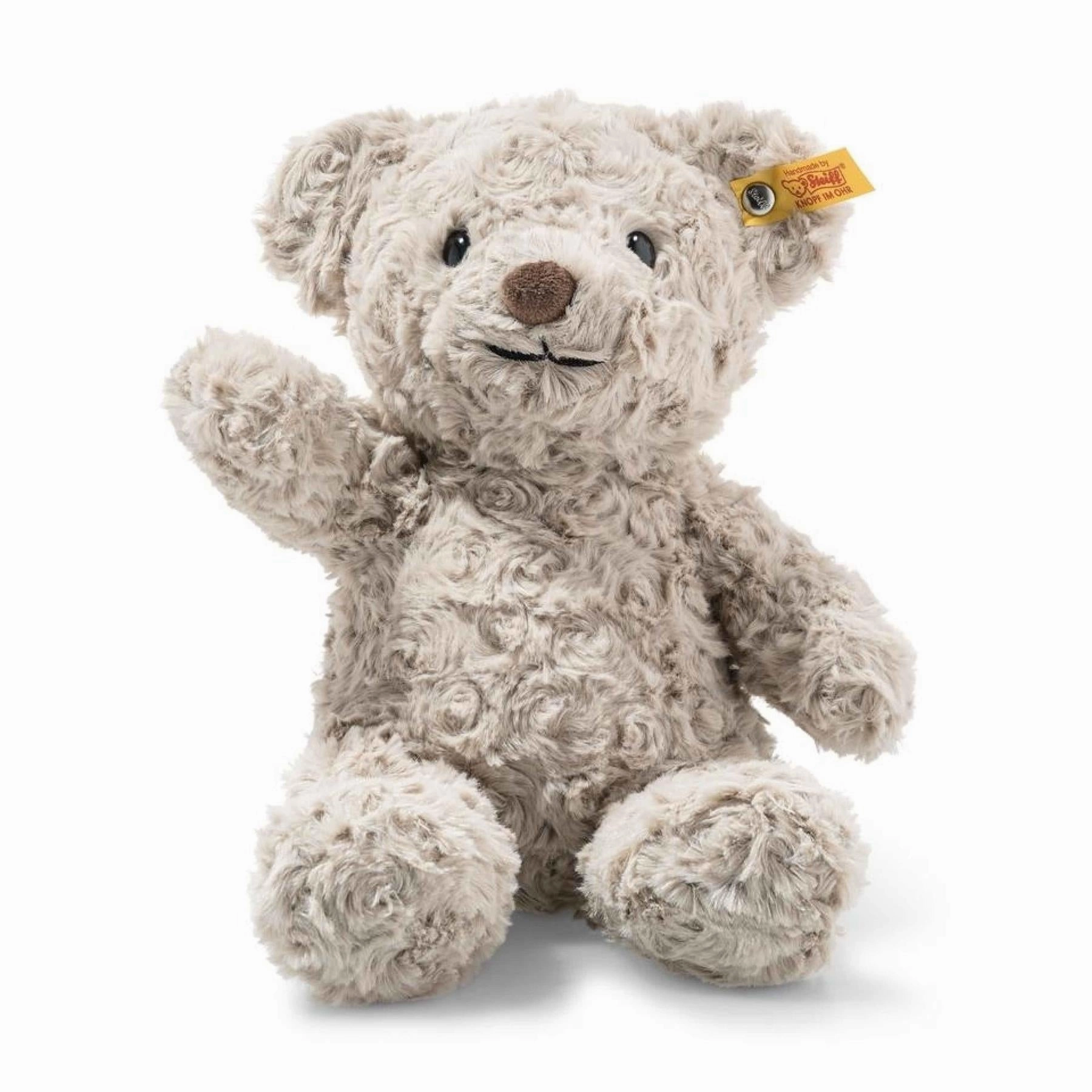 Steiff 28cm Honey Teddy Bear Light Grey Plush Toy Suitable from Birth