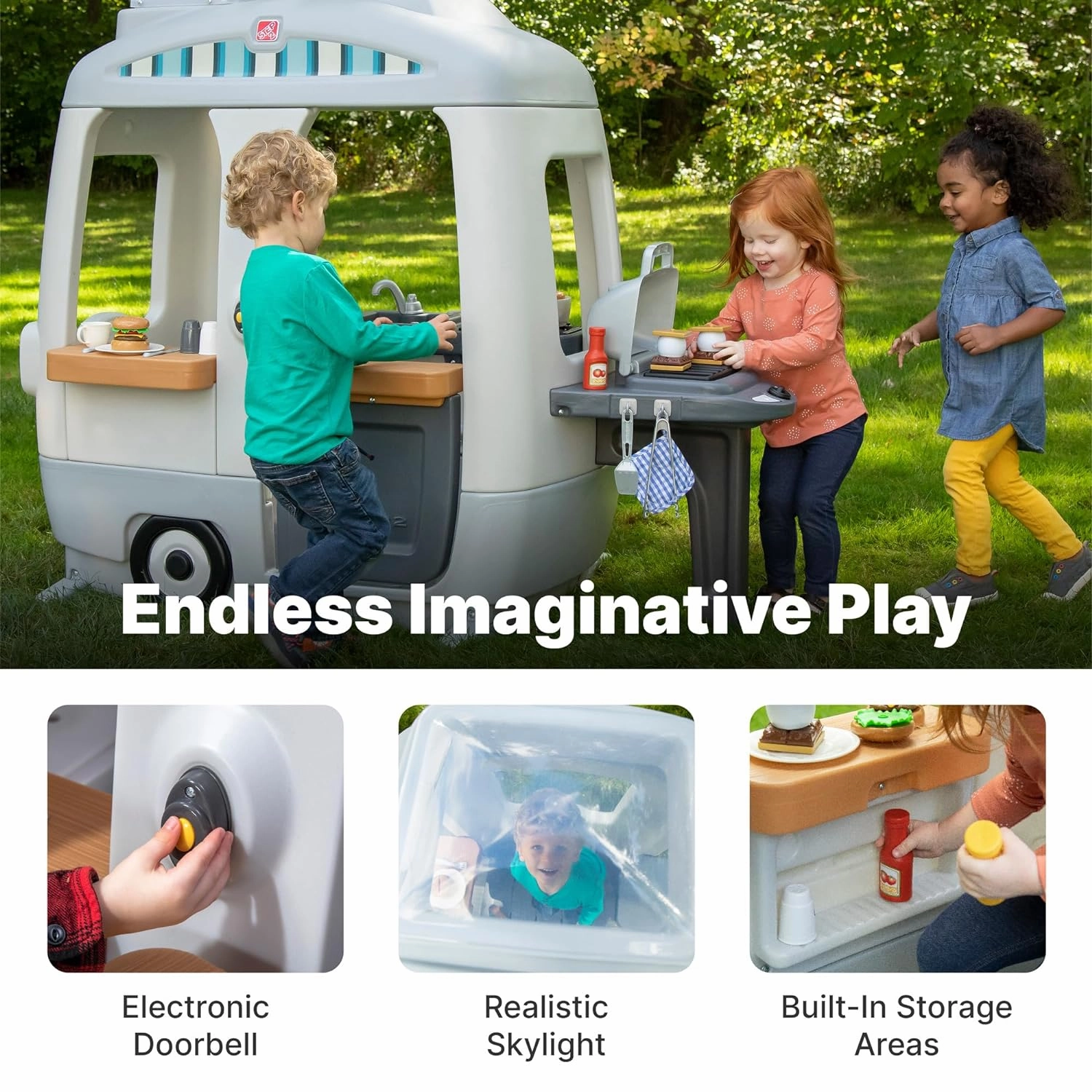 Step2 Adventure Camper Playhouse for Kids Ages 3 Years 